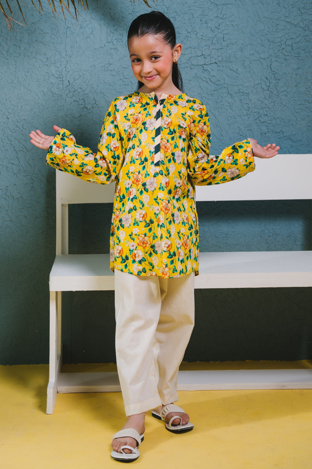 Zellbury Girls | 1 Piece Lawn | Kurta - 1384 -  Zellbury Girls Essential Pret - Original Designer Dress - House of Maryam