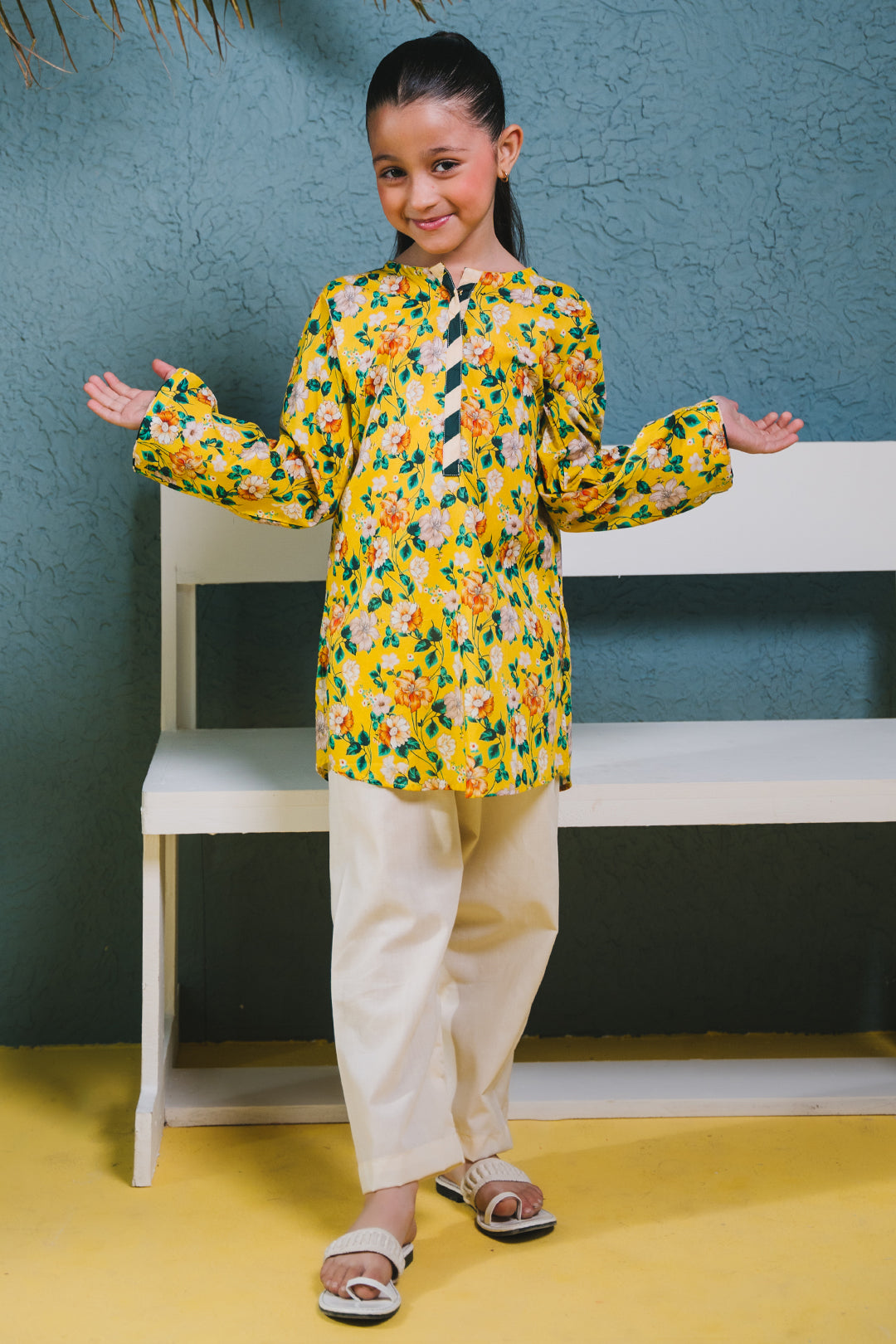 Zellbury Girls | 1 Piece Lawn | Kurta - 1384 -  Zellbury Girls Essential Pret - Original Designer Dress - House of Maryam