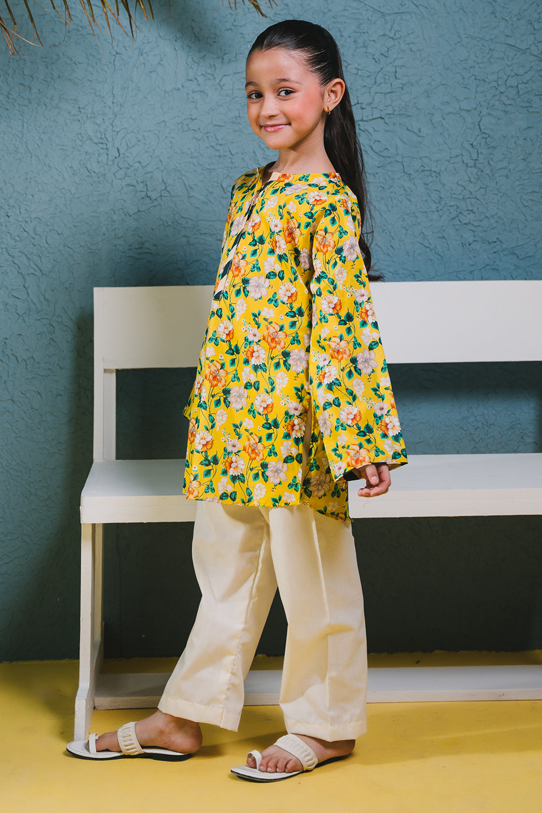Zellbury Girls | 1 Piece Lawn | Kurta - 1384 -  Zellbury Girls Essential Pret - Original Designer Dress - House of Maryam