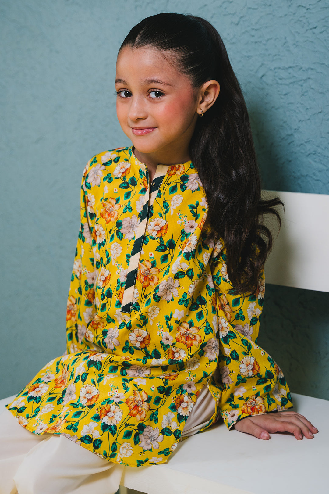 Zellbury Girls | 1 Piece Lawn | Kurta - 1384 -  Zellbury Girls Essential Pret - Original Designer Dress - House of Maryam