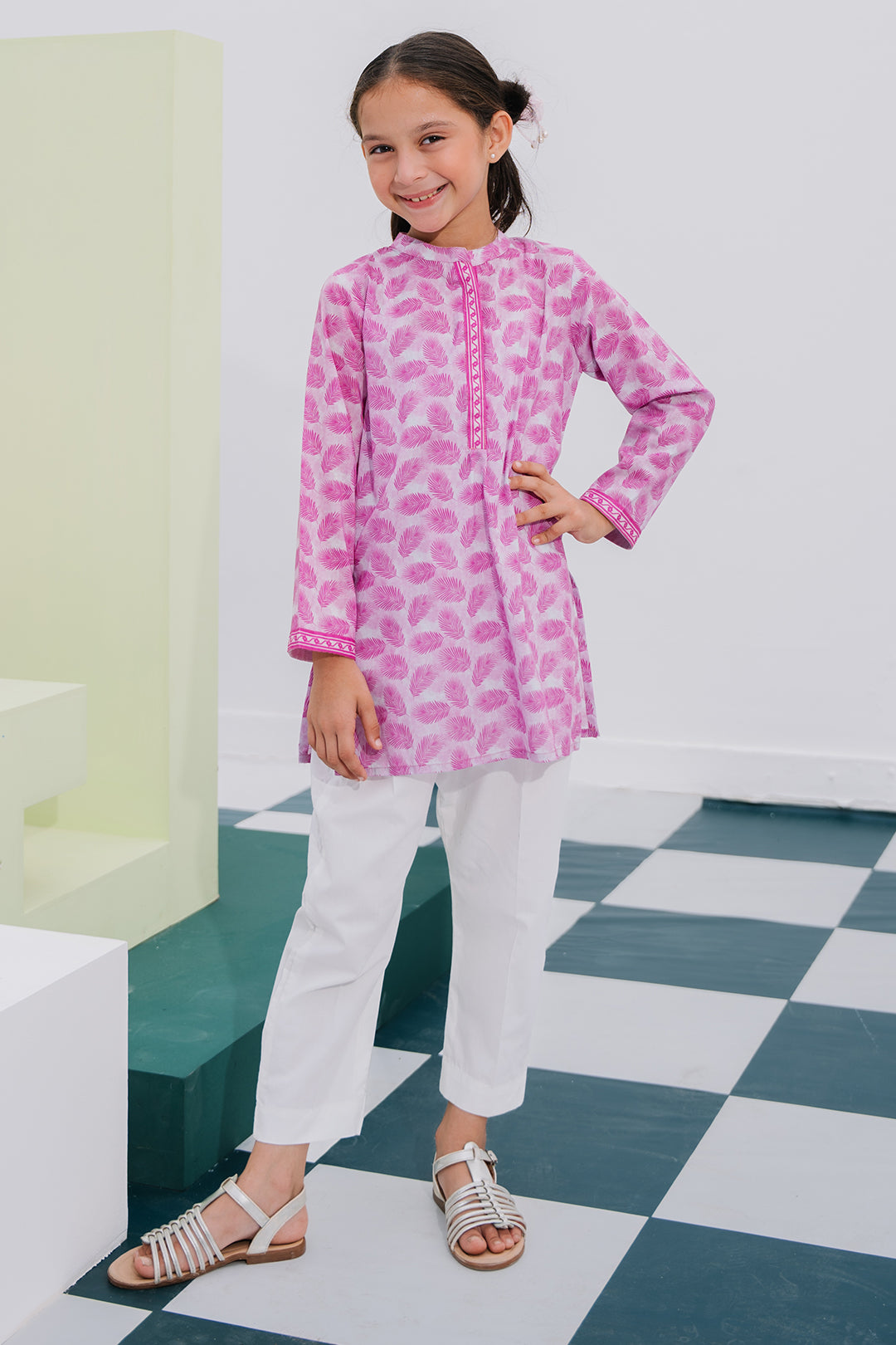 Zellbury Girls | 1 Piece Lawn | Kurta - 1388 -  Zellbury Girls Essential Pret - Original Designer Dress - House of Maryam