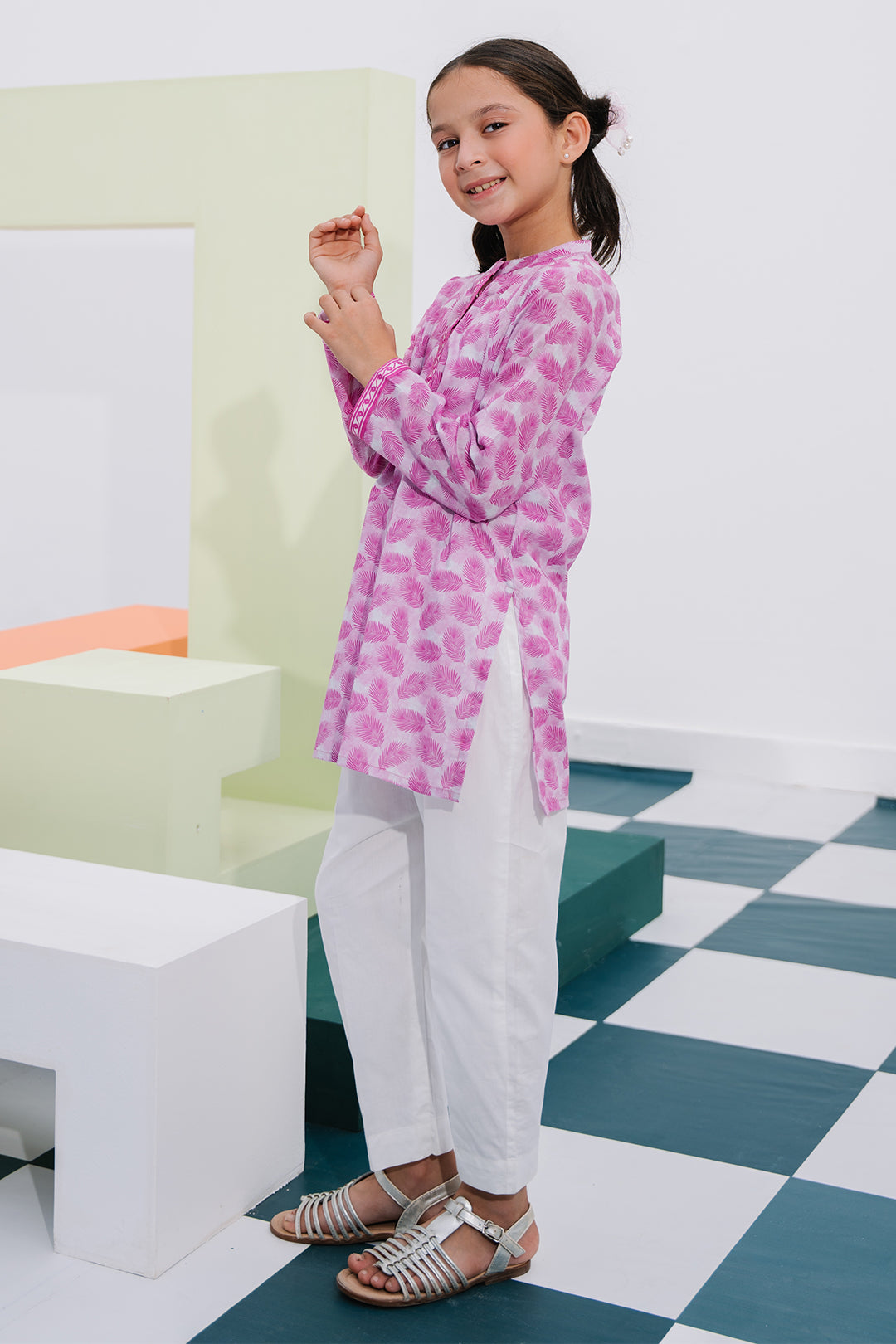 Zellbury Girls | 1 Piece Lawn | Kurta - 1388 -  Zellbury Girls Essential Pret - Original Designer Dress - House of Maryam