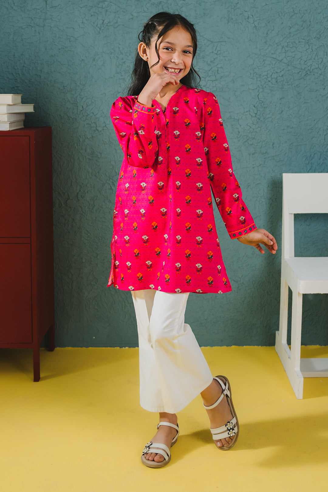 Zellbury Girls | 1 Piece Lawn | Kurta - 1389 -  Zellbury Girls Essential Pret - Original Designer Dress - House of Maryam