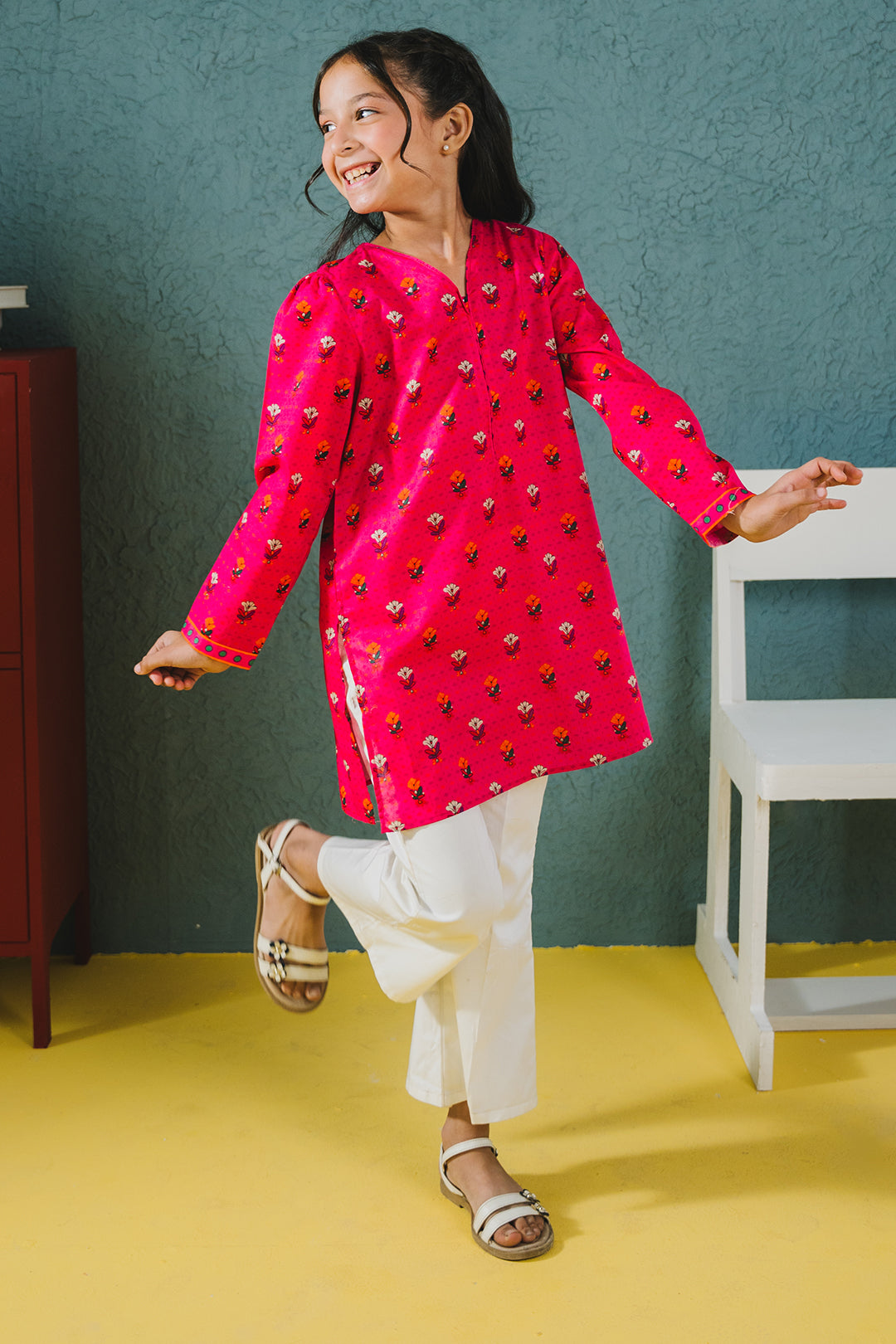 Zellbury Girls | 1 Piece Lawn | Kurta - 1389 -  Zellbury Girls Essential Pret - Original Designer Dress - House of Maryam