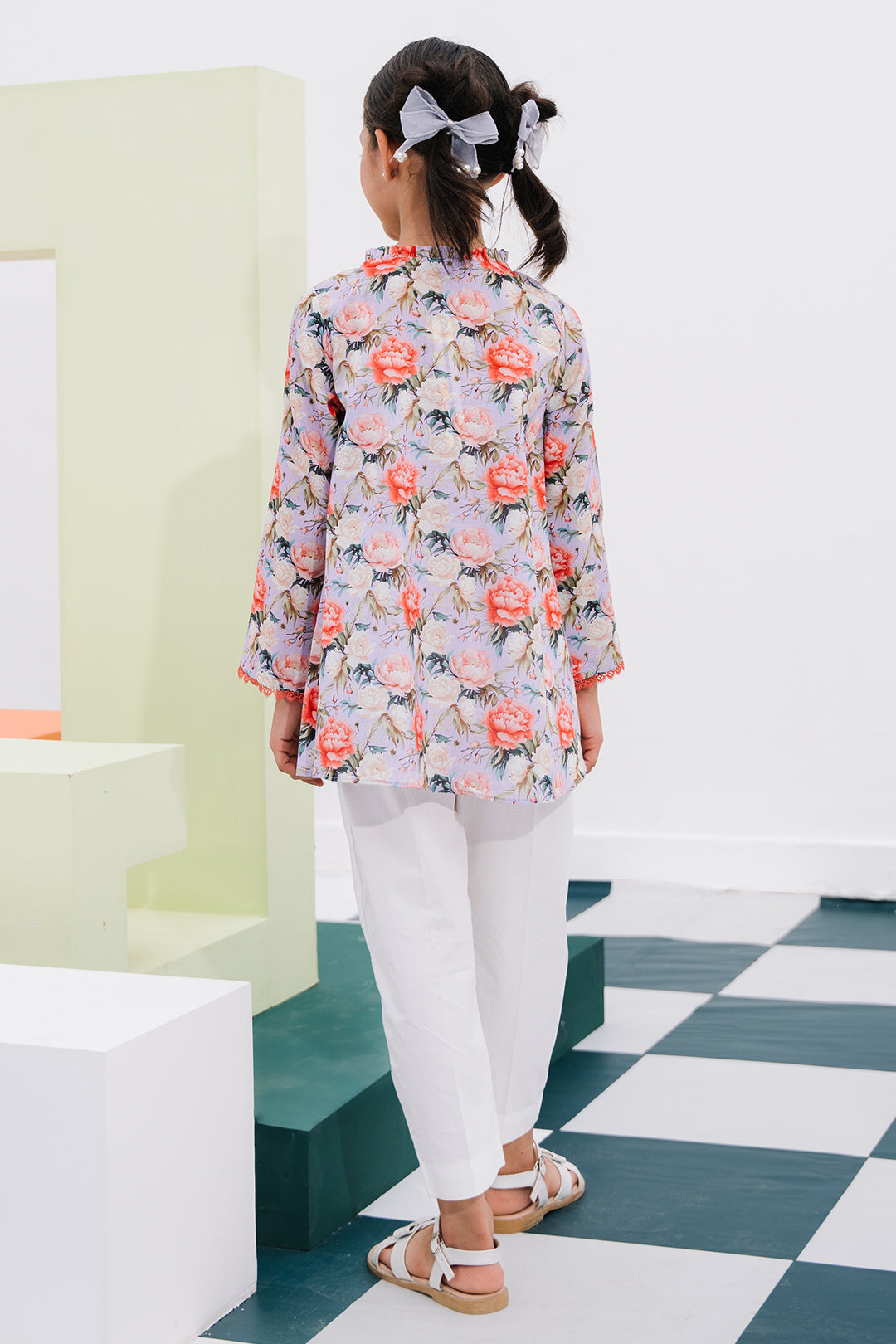 Zellbury Girls | 1 Piece Lawn | Kurta - 1390 -  Zellbury Girls Essential Pret - Original Designer Dress - House of Maryam