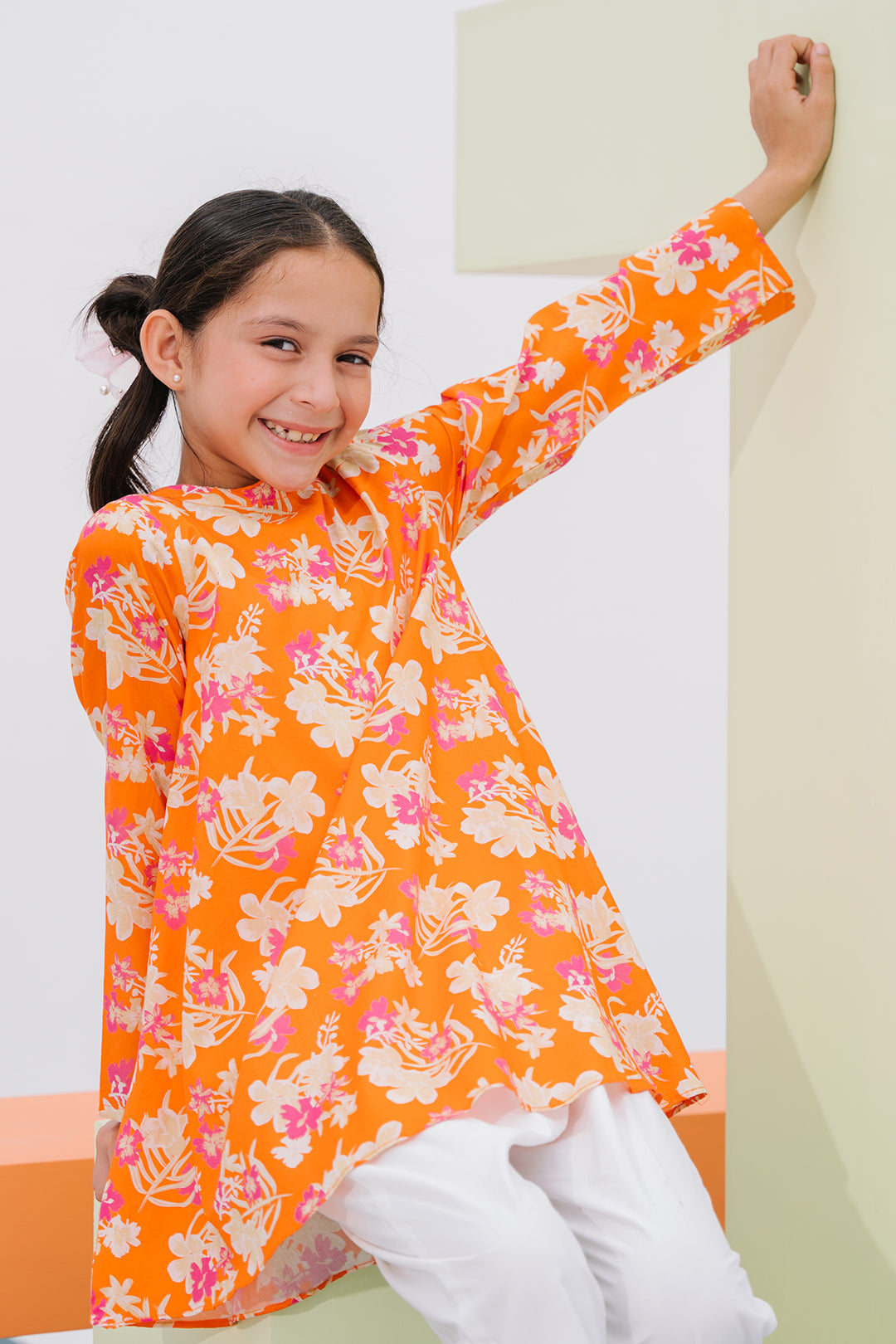 Zellbury Girls | 1 Piece Lawn | Embroidered Kurta - 1403 -  Zellbury Girls Essential Pret - Original Designer Dress - House of Maryam
