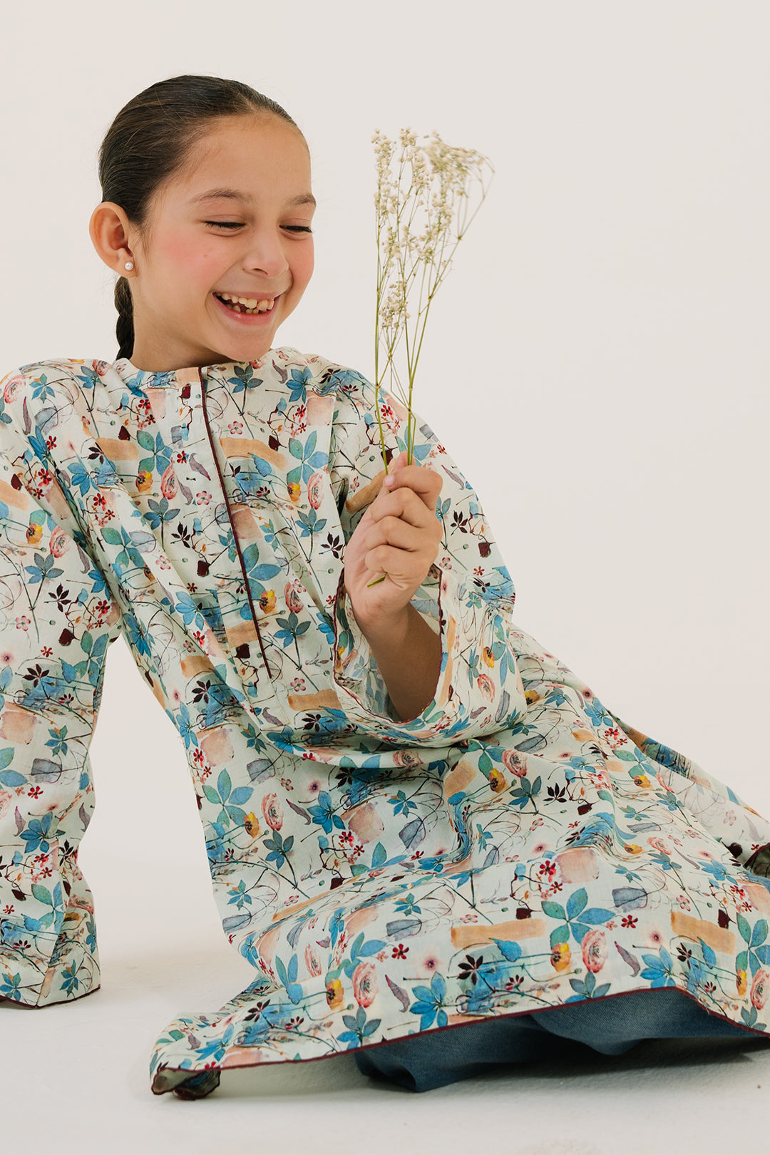 Zellbury Girls | 1 Piece Lawn | Kurta - 1436 -  Zellbury Girls Essential Pret - Original Designer Dress - House of Maryam