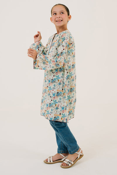 Zellbury Girls | 1 Piece Lawn | Kurta - 1436 -  Zellbury Girls Essential Pret - Original Designer Dress - House of Maryam