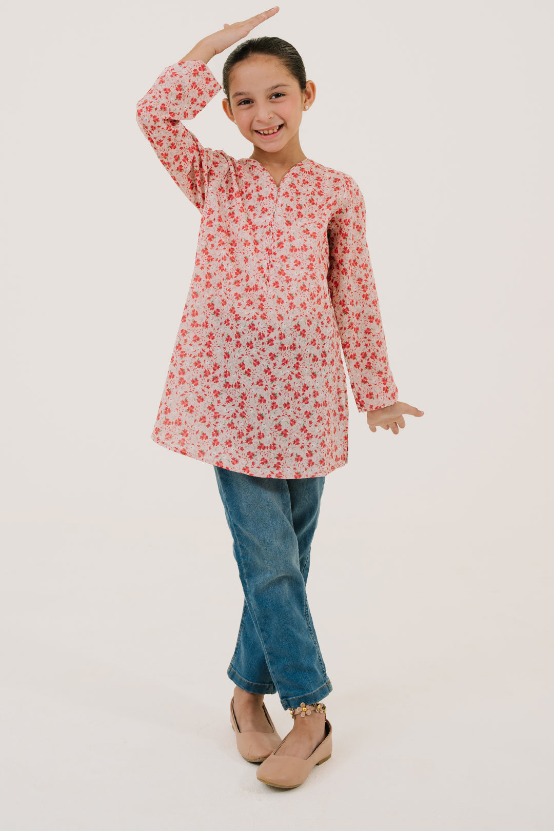 Zellbury Girls | 1 Piece Lawn | Kurta - 1439 -  Zellbury Girls Essential Pret - Original Designer Dress - House of Maryam