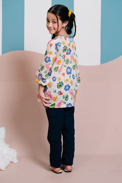 Zellbury Girls | 1 Piece Lawn | Kurta - 1445 -  Zellbury Girls Essential Pret - Original Designer Dress - House of Maryam