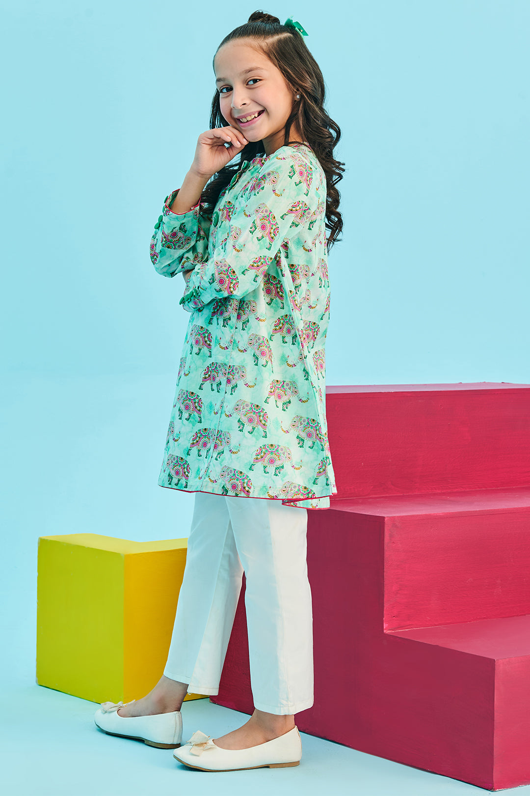 Zellbury Girls | 1 Piece Lawn | Kurta - 1451 -  Zellbury Girls Essential Pret - Original Designer Dress - House of Maryam
