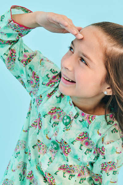 Zellbury Girls | 1 Piece Lawn | Kurta - 1451 -  Zellbury Girls Essential Pret - Original Designer Dress - House of Maryam