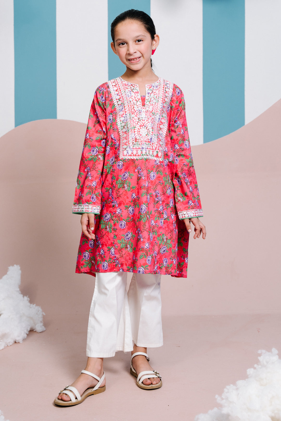 Zellbury Girls | 1 Piece Lawn | Embroidered Kurta - 1453 -  Zellbury Girls Essential Pret - Original Designer Dress - House of Maryam