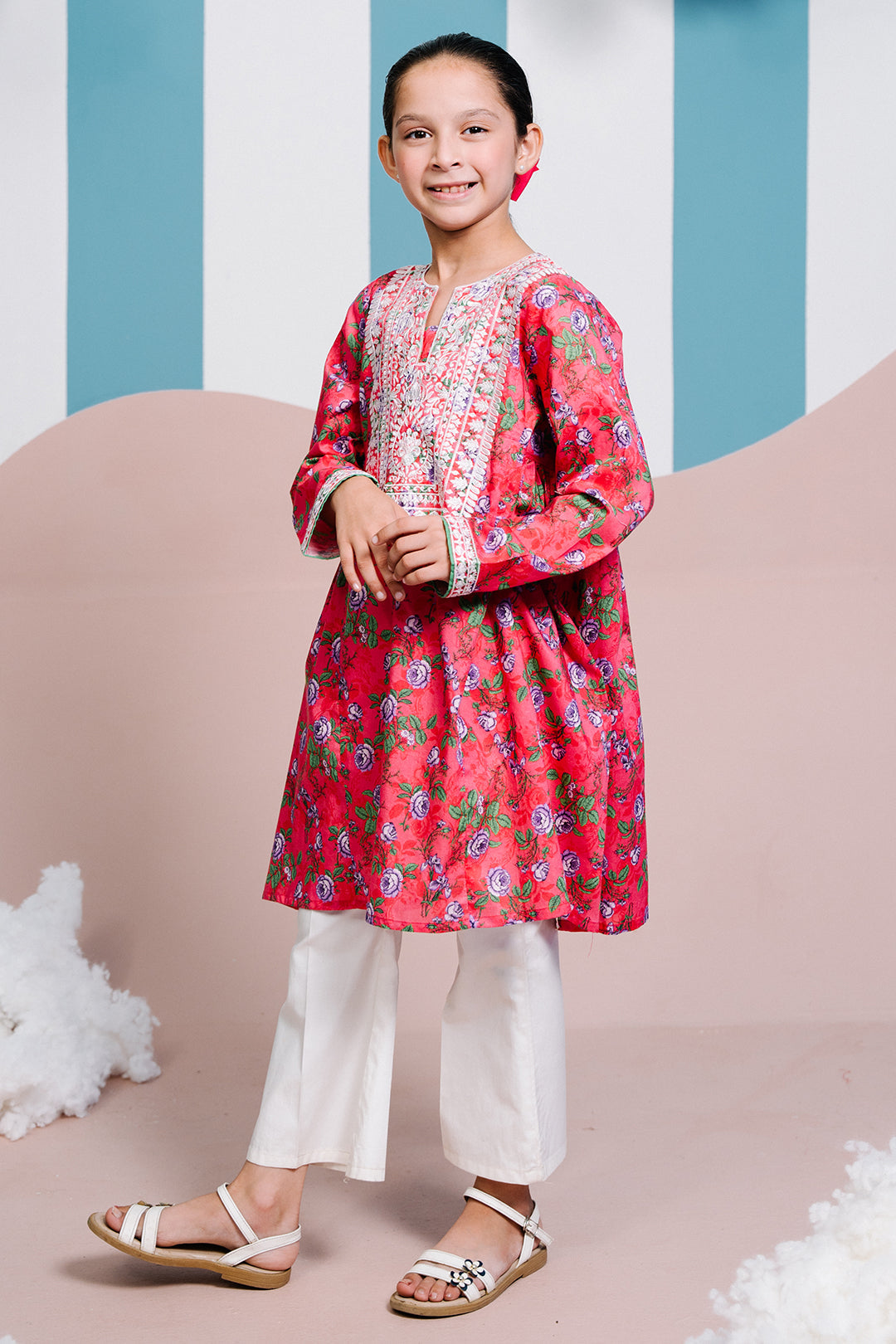 Zellbury Girls | 1 Piece Lawn | Embroidered Kurta - 1453 -  Zellbury Girls Essential Pret - Original Designer Dress - House of Maryam