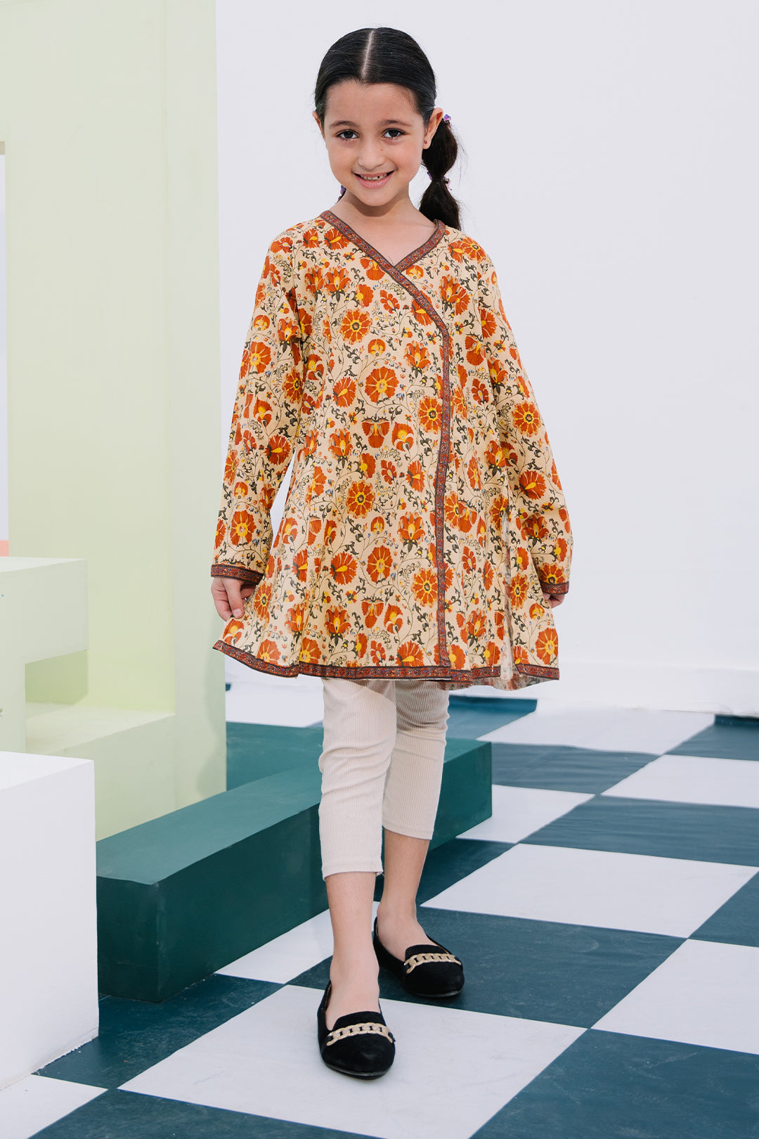 Zellbury Girls | 1 Piece Lawn | Kurta - 1602 -  Zellbury Girls Essential Pret - Original Designer Dress - House of Maryam