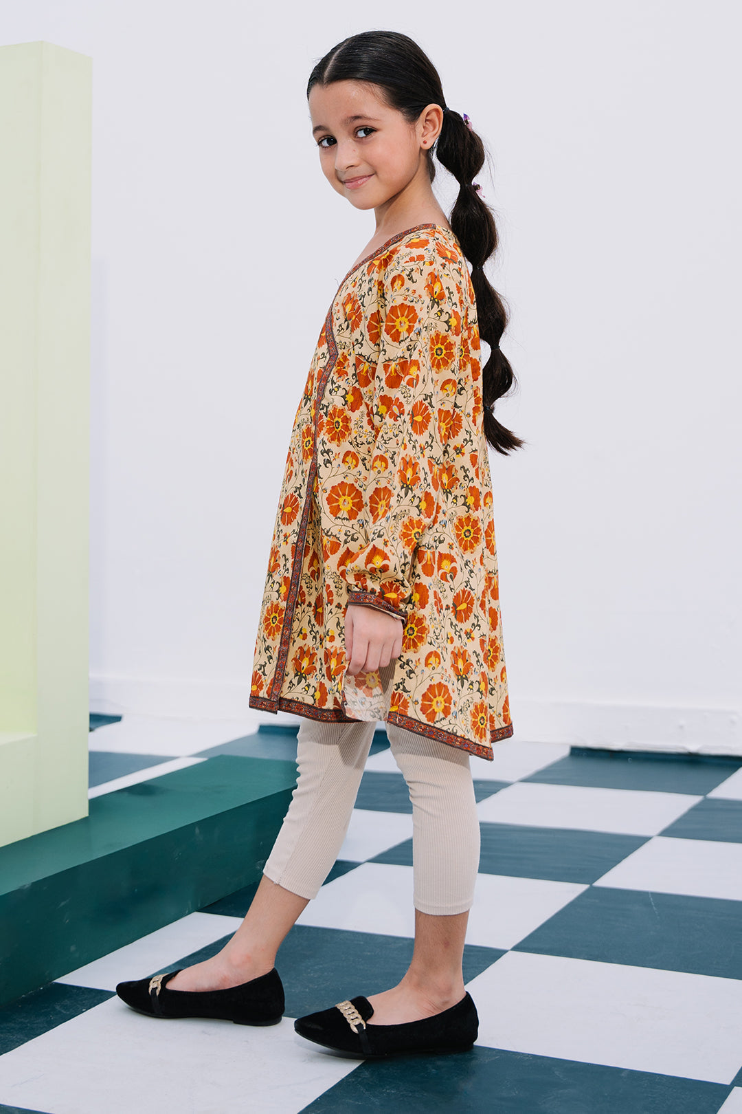 Zellbury Girls | 1 Piece Lawn | Kurta - 1602 -  Zellbury Girls Essential Pret - Original Designer Dress - House of Maryam
