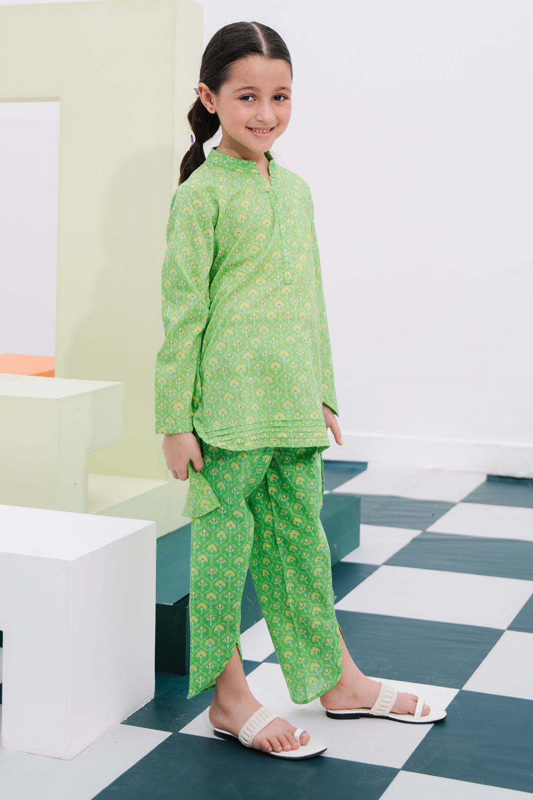 Zellbury Girls | 2 Piece Lawn | Kurta Trouser - 2406 -  Zellbury Girls Essential Pret - Original Designer Dress - House of Maryam