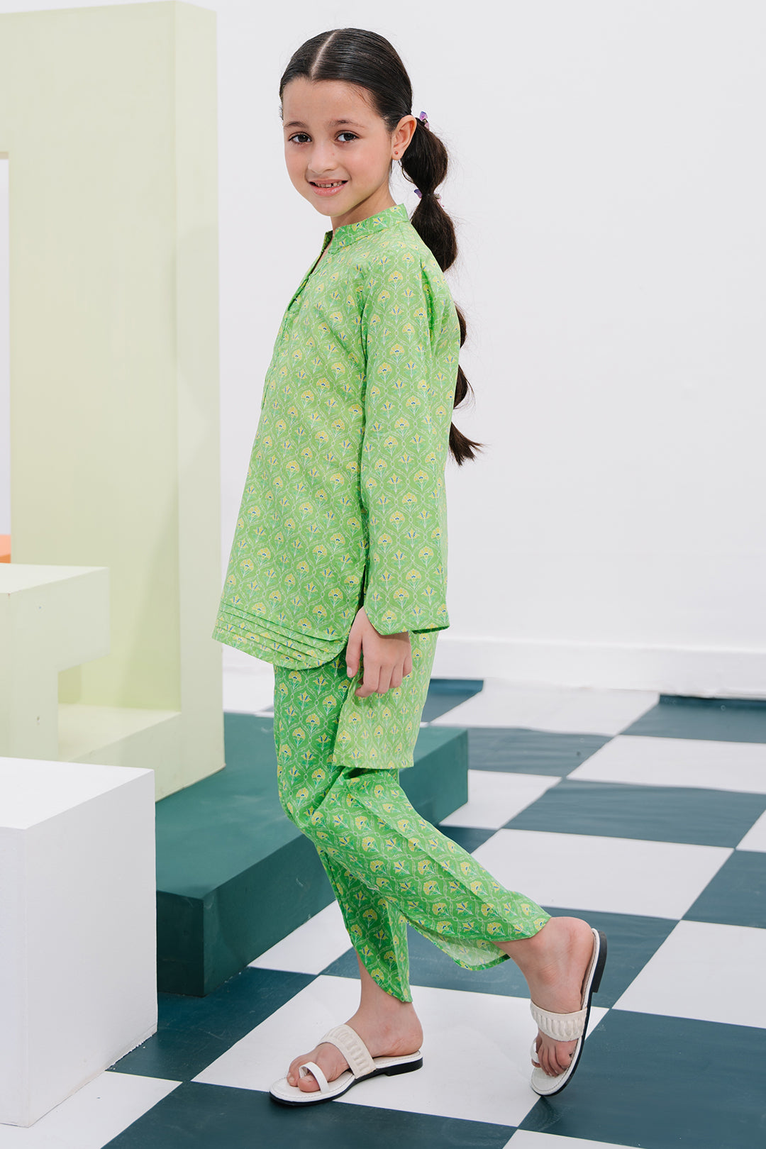 Zellbury Girls | 2 Piece Lawn | Kurta Trouser - 2406 -  Zellbury Girls Essential Pret - Original Designer Dress - House of Maryam