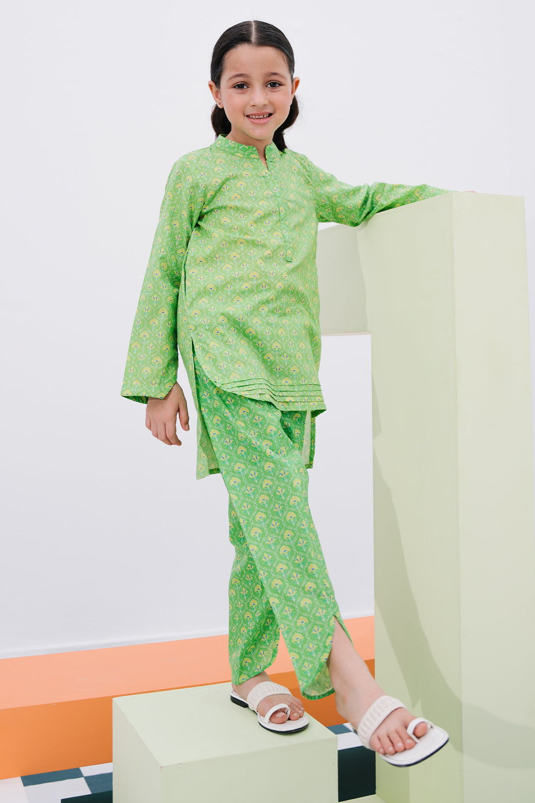 Zellbury Girls | 2 Piece Lawn | Kurta Trouser - 2406 -  Zellbury Girls Essential Pret - Original Designer Dress - House of Maryam