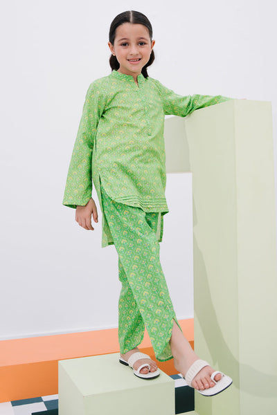 Zellbury Girls | 2 Piece Lawn | Kurta Trouser - 2406 -  Zellbury Girls Essential Pret - Original Designer Dress - House of Maryam