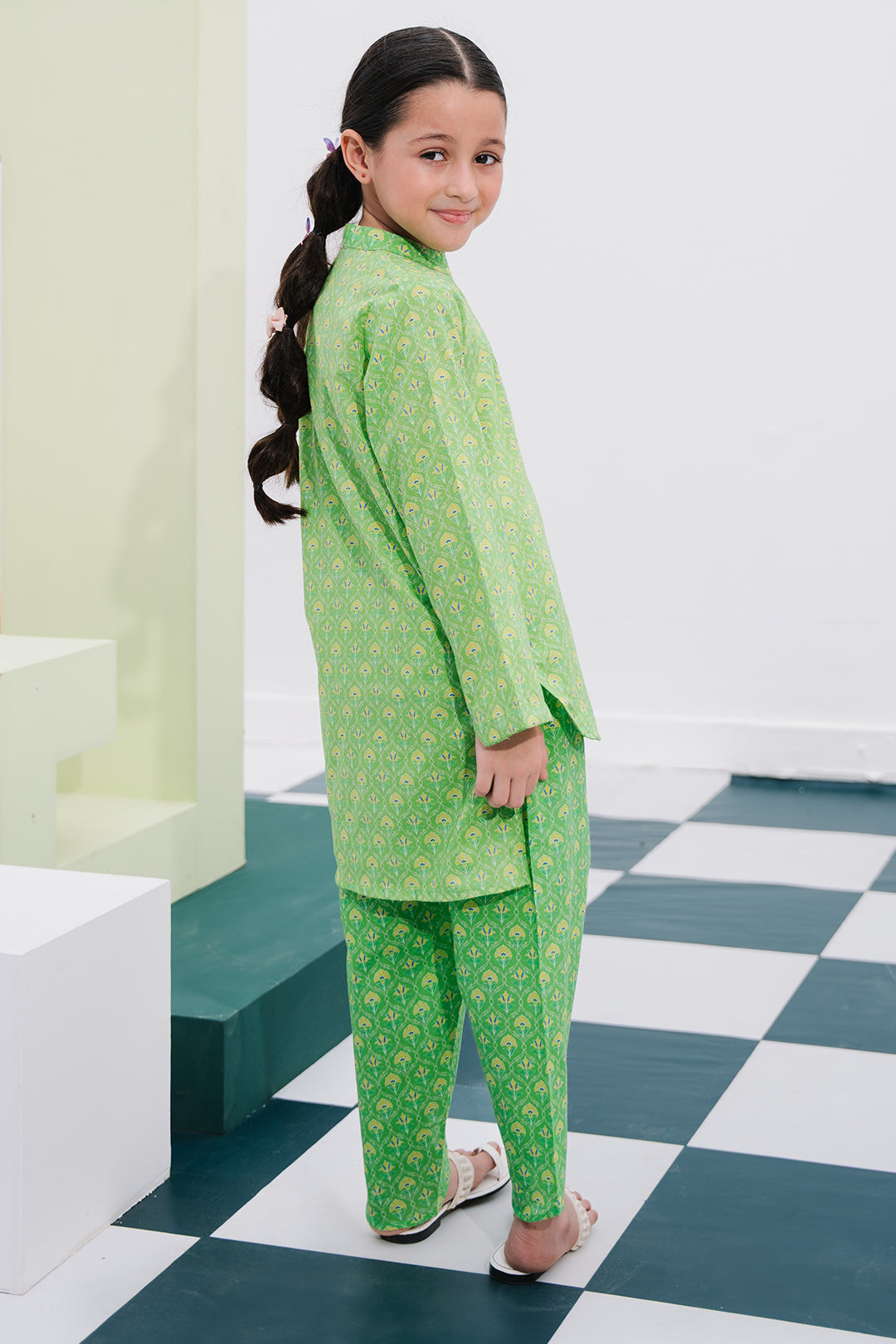 Zellbury Girls | 2 Piece Lawn | Kurta Trouser - 2406 -  Zellbury Girls Essential Pret - Original Designer Dress - House of Maryam