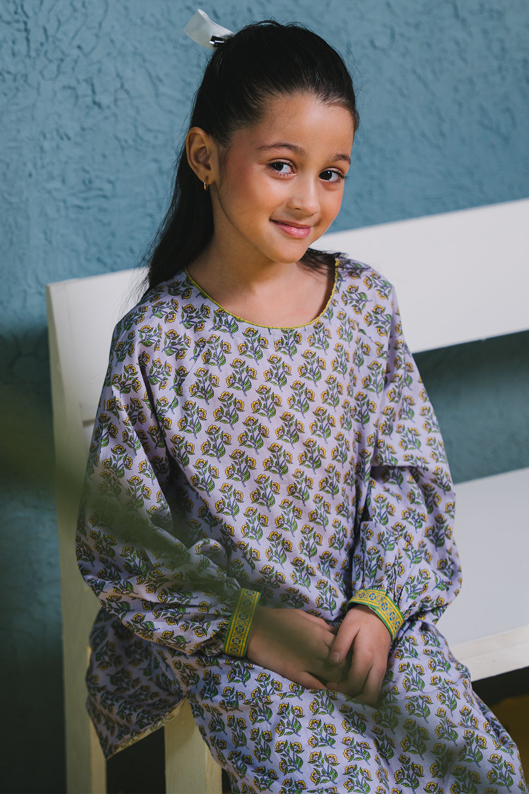 Zellbury Girls | 2 Piece Lawn | Kurta Trouser - 2407 -  Zellbury Girls Essential Pret - Original Designer Dress - House of Maryam