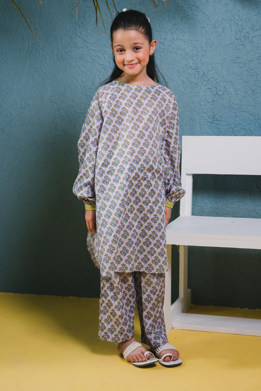 Zellbury Girls | 2 Piece Lawn | Kurta Trouser - 2407 -  Zellbury Girls Essential Pret - Original Designer Dress - House of Maryam