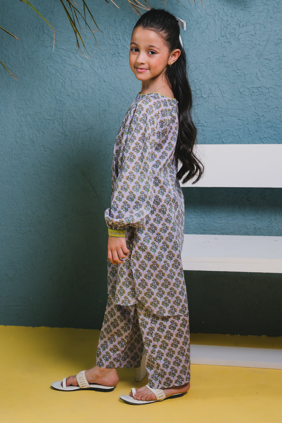 Zellbury Girls | 2 Piece Lawn | Kurta Trouser - 2407 -  Zellbury Girls Essential Pret - Original Designer Dress - House of Maryam