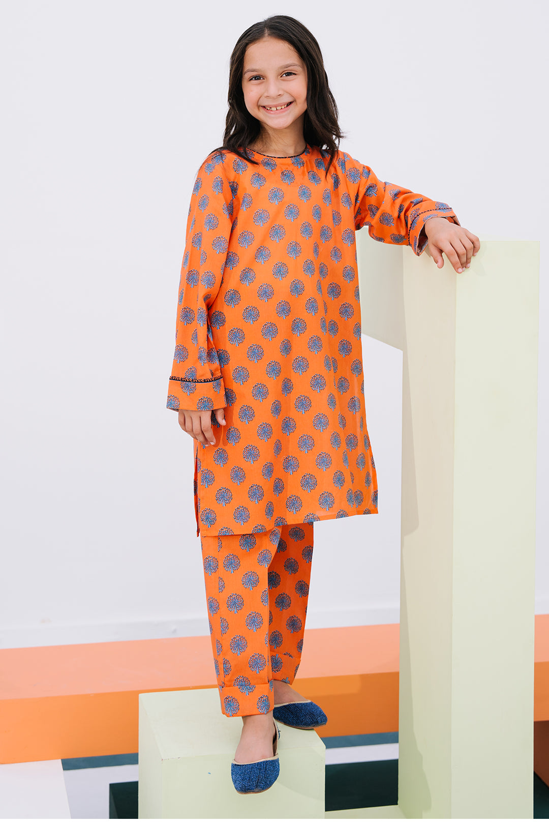 Zellbury Girls | 2 Piece Lawn | Kurta Trouser - 2409 -  Zellbury Girls Essential Pret - Original Designer Dress - House of Maryam