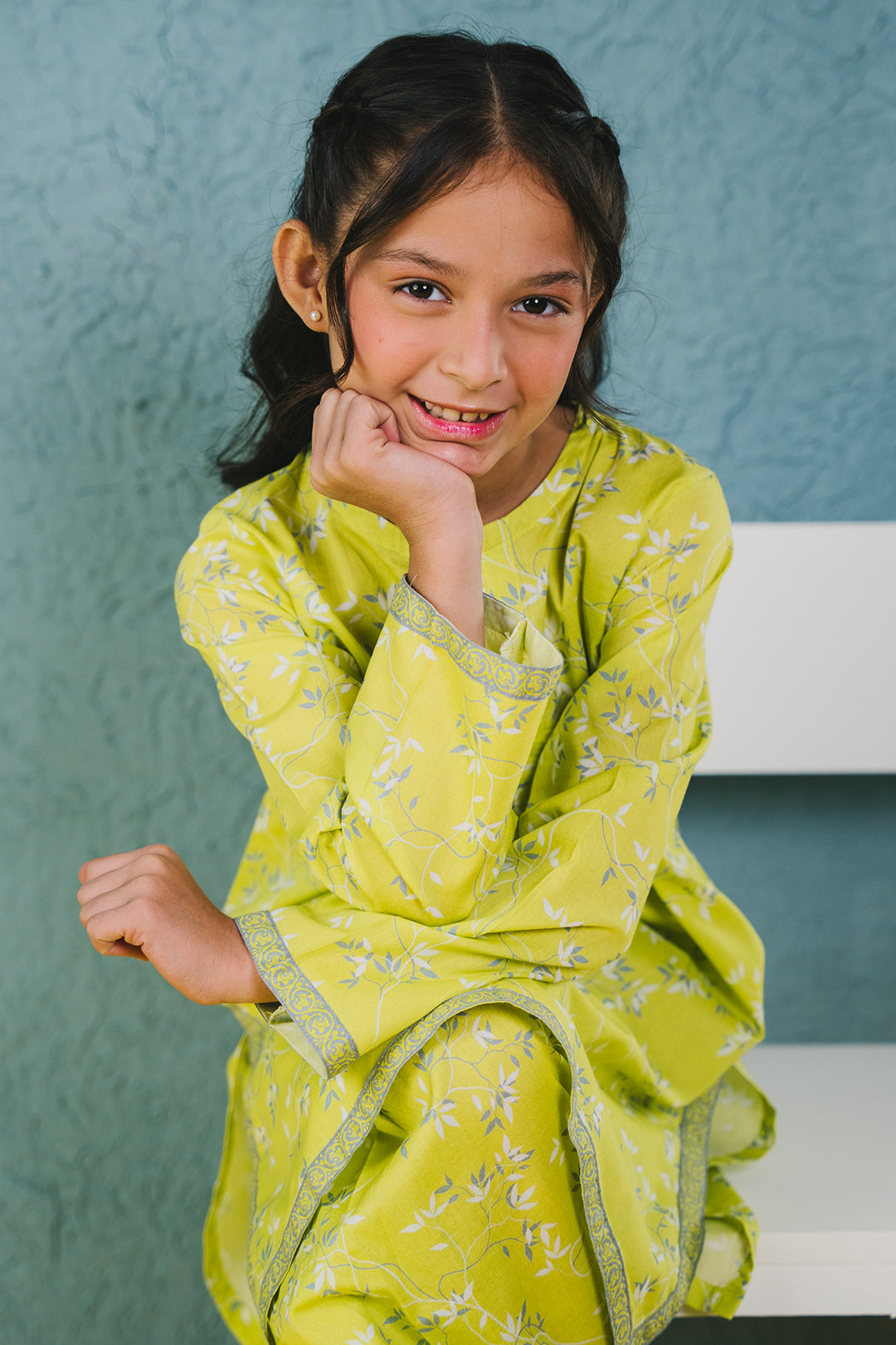Zellbury Girls | 2 Piece Lawn | Kurta Trouser - 2410 -  Zellbury Girls Essential Pret - Original Designer Dress - House of Maryam