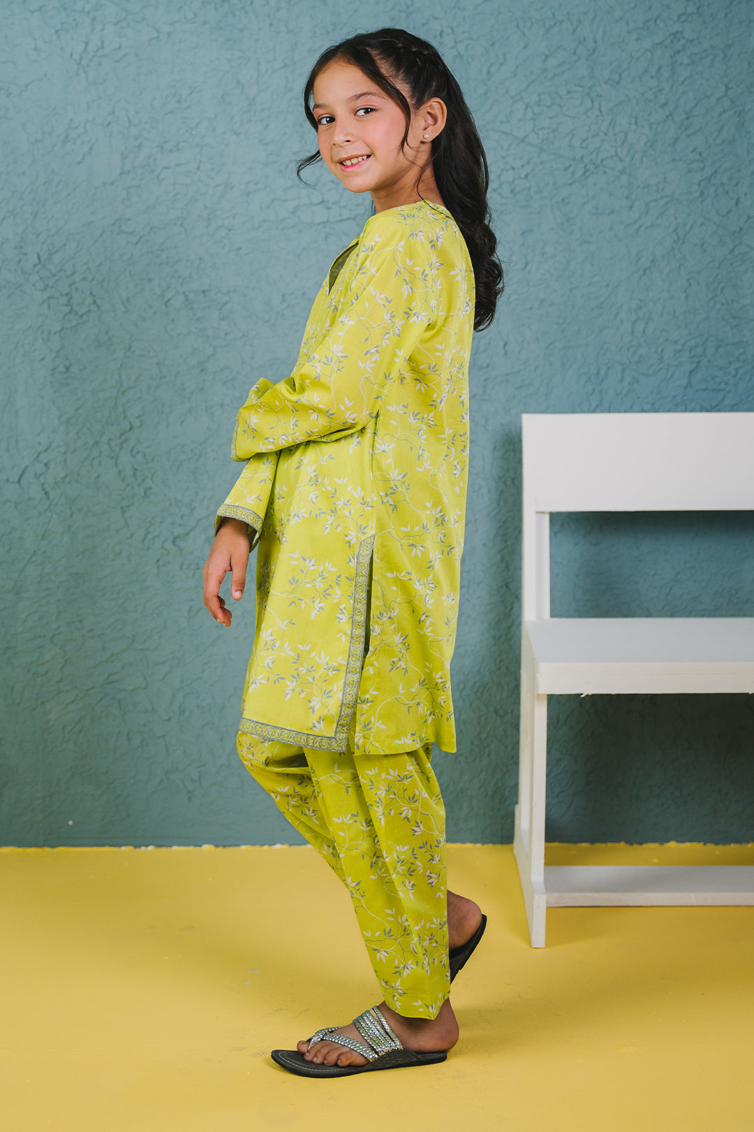 Zellbury Girls | 2 Piece Lawn | Kurta Trouser - 2410 -  Zellbury Girls Essential Pret - Original Designer Dress - House of Maryam