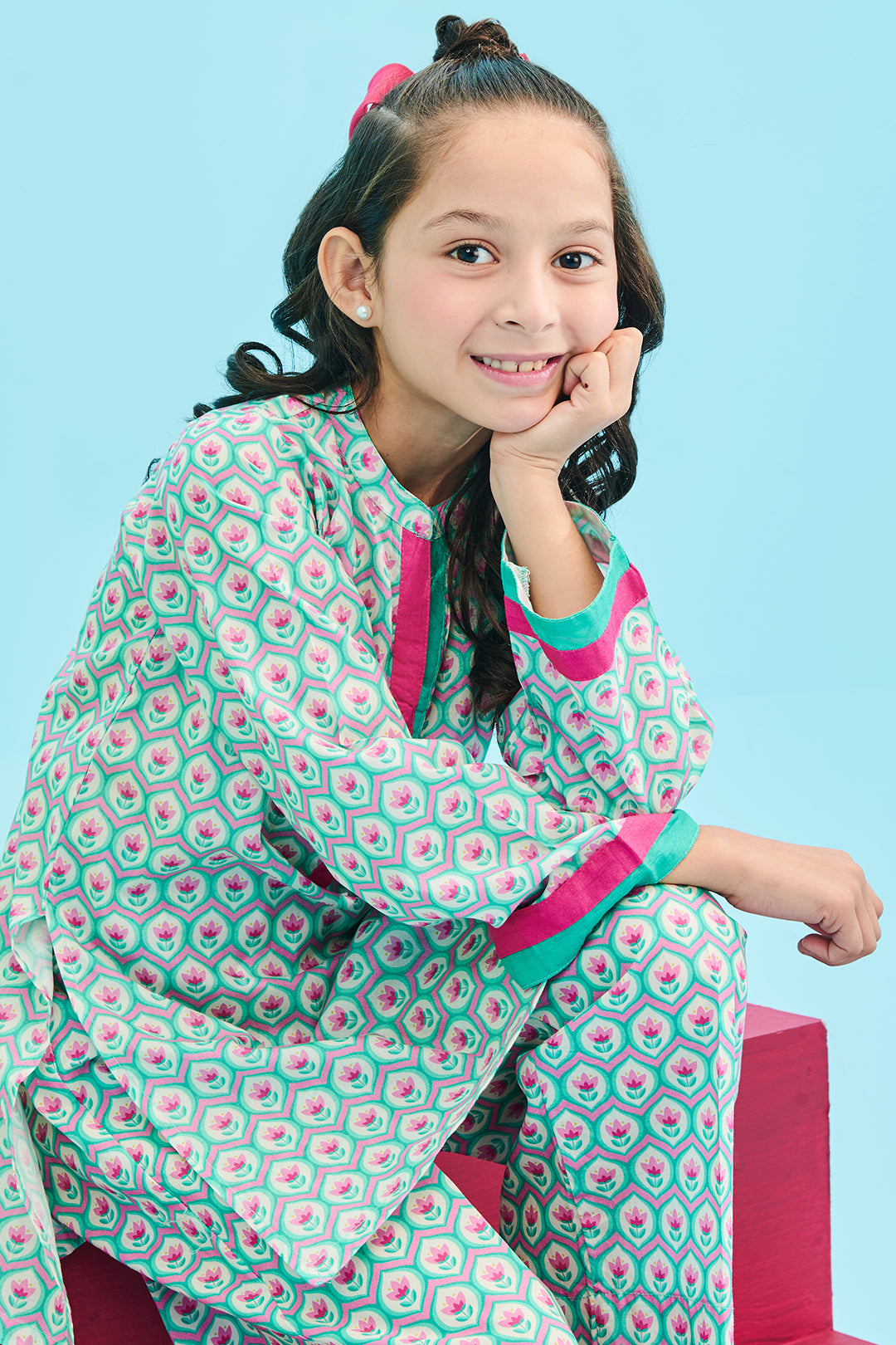 Zellbury Girls | 2 Piece Lawn | Kurta Trouser - 2411 -  Zellbury Girls Essential Pret - Original Designer Dress - House of Maryam