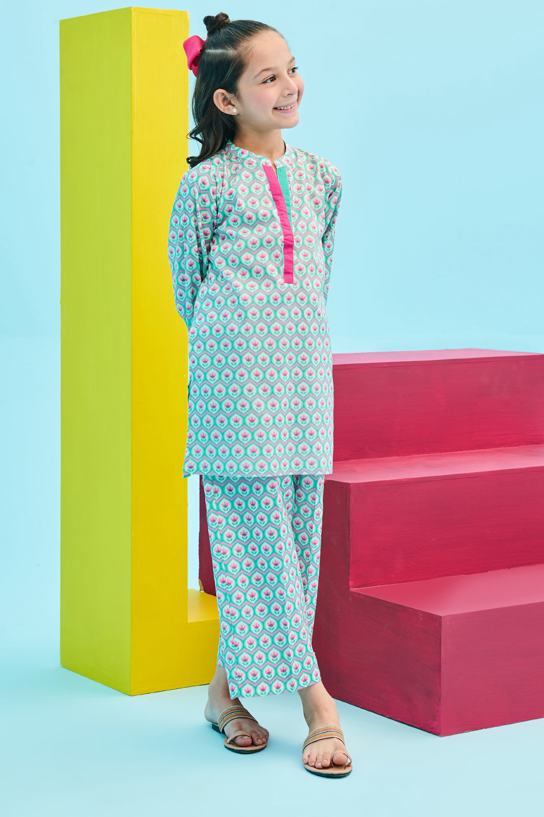Zellbury Girls | 2 Piece Lawn | Kurta Trouser - 2411 -  Zellbury Girls Essential Pret - Original Designer Dress - House of Maryam