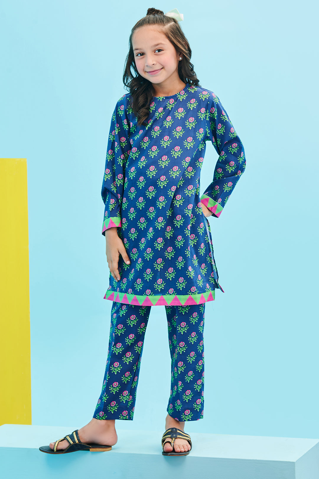 Zellbury Girls | 2 Piece Lawn | Kurta Trouser - 2412 -  Zellbury Girls Essential Pret - Original Designer Dress - House of Maryam