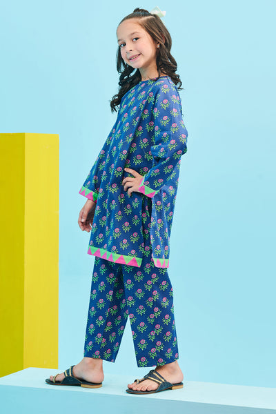 Zellbury Girls | 2 Piece Lawn | Kurta Trouser - 2412 -  Zellbury Girls Essential Pret - Original Designer Dress - House of Maryam