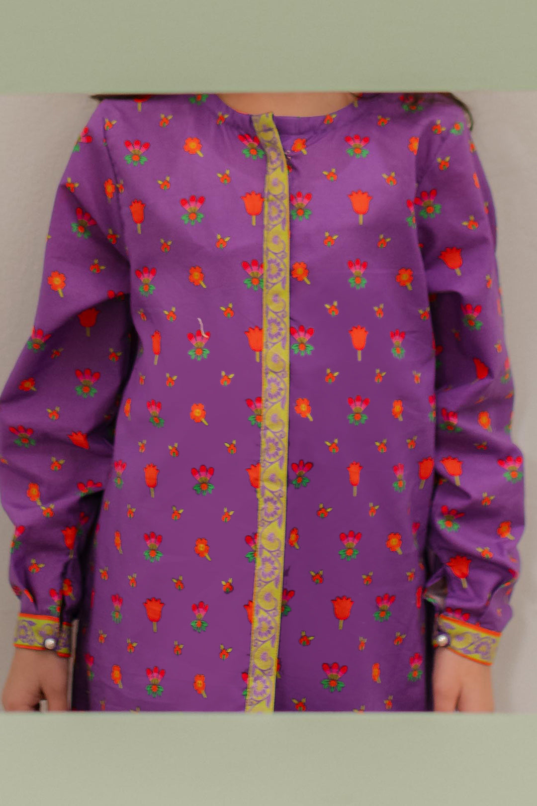 Zellbury Girls | 2 Piece Lawn | Kurta Trouser - 2413 -  Zellbury Girls Essential Pret - Original Designer Dress - House of Maryam