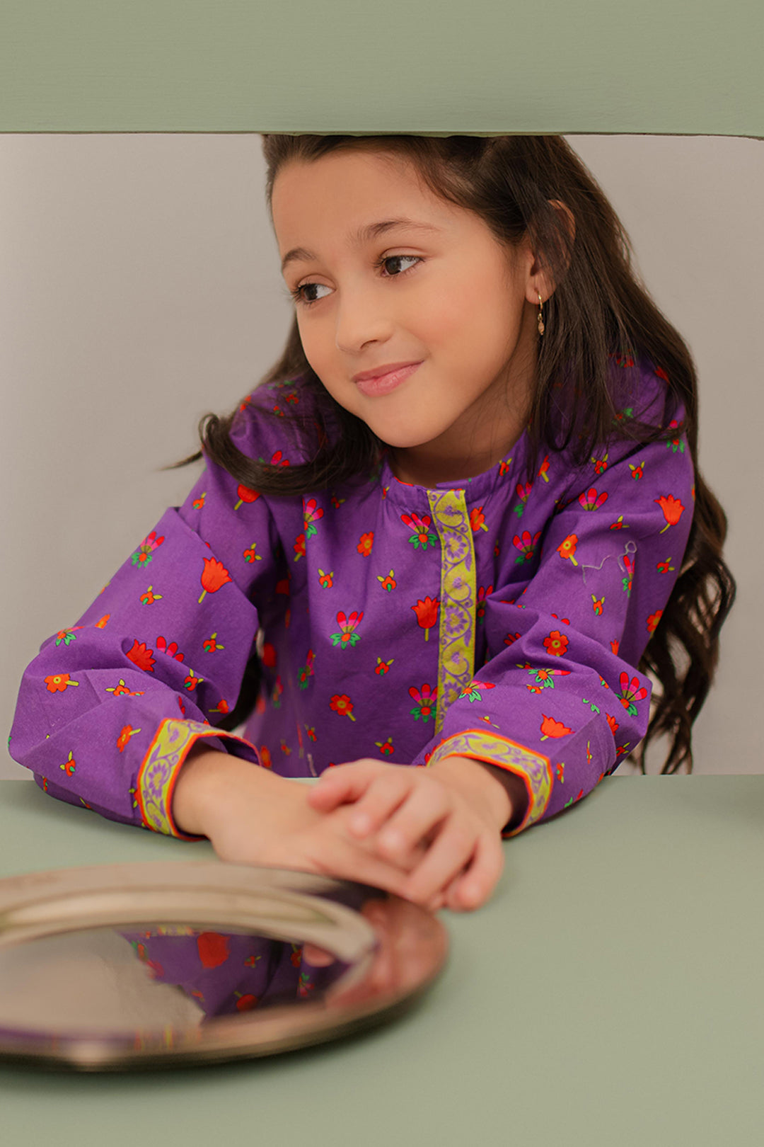 Zellbury Girls | 2 Piece Lawn | Kurta Trouser - 2413 -  Zellbury Girls Essential Pret - Original Designer Dress - House of Maryam