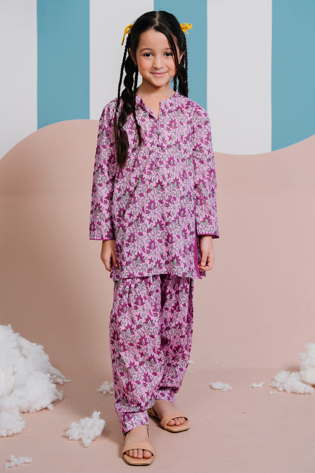 Zellbury Girls | 2 Piece Lawn | Kurta Trouser - 2414 -  Zellbury Girls Essential Pret - Original Designer Dress - House of Maryam