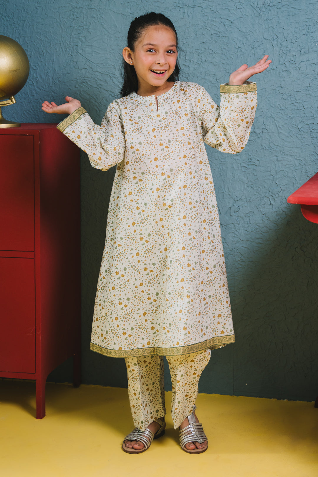 Zellbury Girls | 2 Piece Lawn | Kurta Trouser - 2415 -  Zellbury Girls Essential Pret - Original Designer Dress - House of Maryam