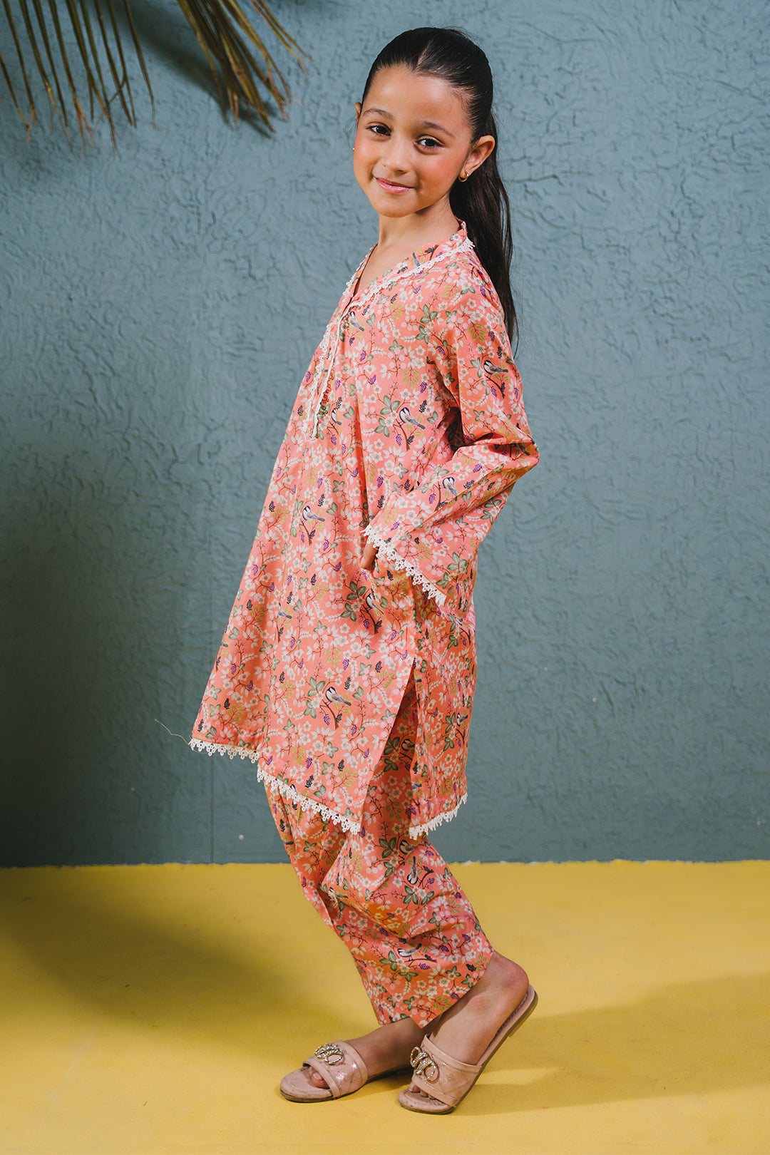 Zellbury Girls | 2 Piece Lawn | Kurta Trouser - 2424 -  Zellbury Girls Essential Pret - Original Designer Dress - House of Maryam