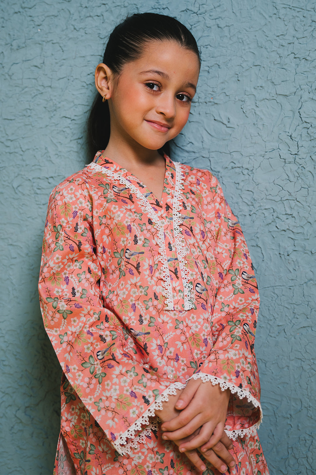 Zellbury Girls | 2 Piece Lawn | Kurta Trouser - 2424 -  Zellbury Girls Essential Pret - Original Designer Dress - House of Maryam