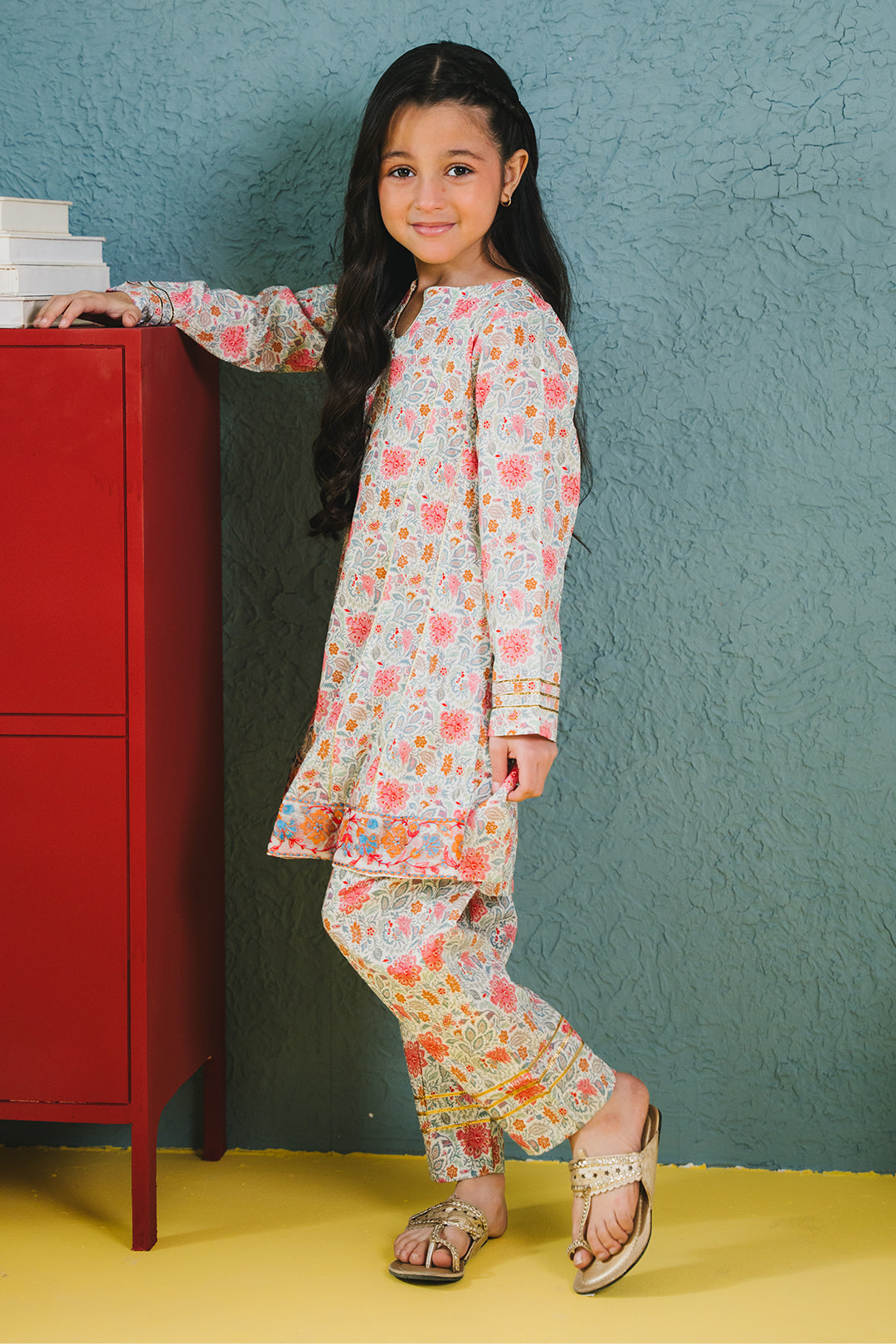 Zellbury Girls | 2 Piece Lawn | Embroidered Kurta Trouser - 2430 -  Zellbury Girls Essential Pret - Original Designer Dress - House of Maryam