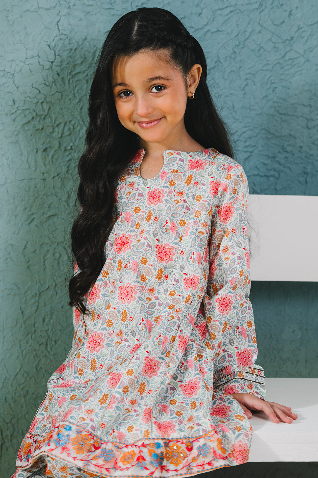 Zellbury Girls | 2 Piece Lawn | Embroidered Kurta Trouser - 2430 -  Zellbury Girls Essential Pret - Original Designer Dress - House of Maryam