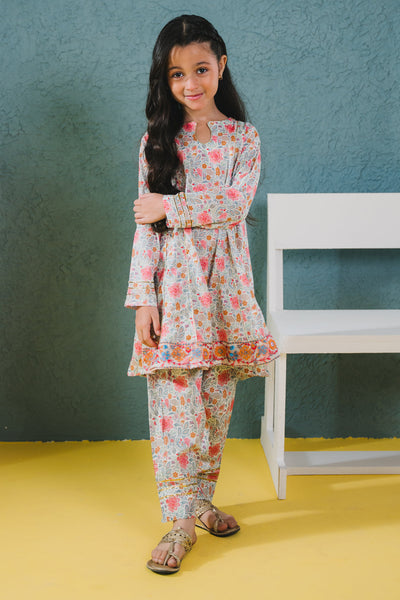 Zellbury Girls | 2 Piece Lawn | Embroidered Kurta Trouser - 2430 -  Zellbury Girls Essential Pret - Original Designer Dress - House of Maryam