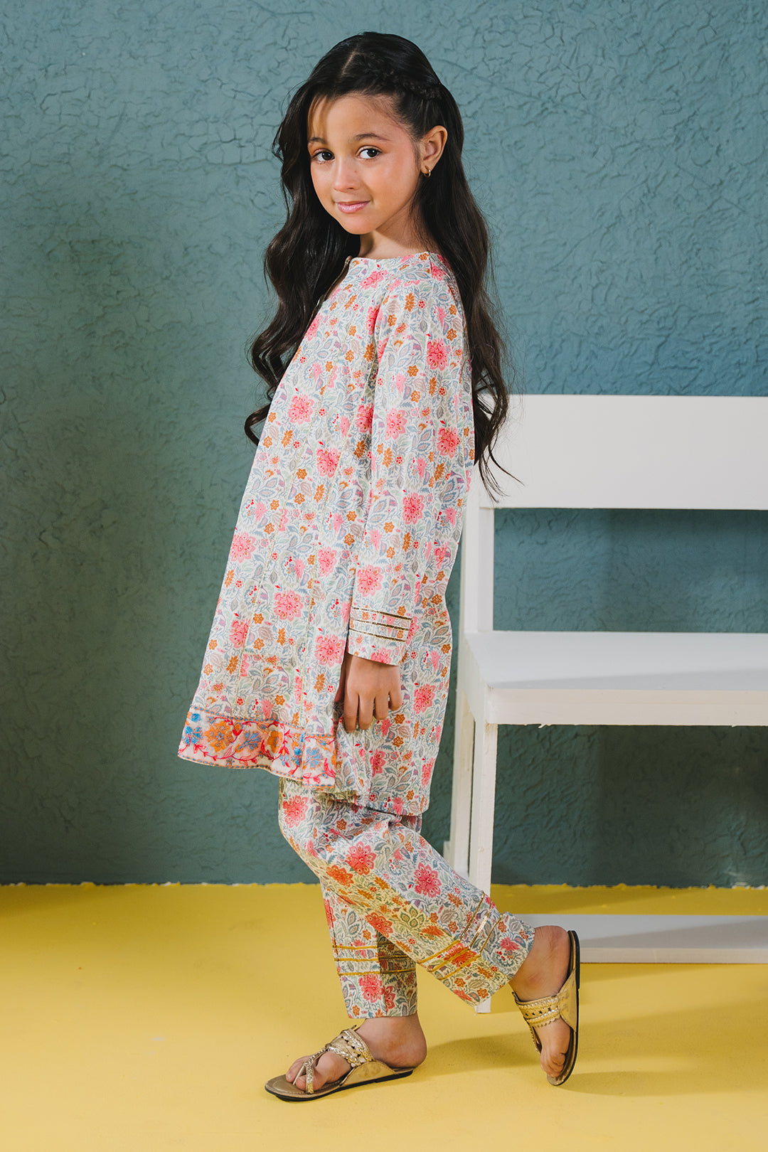 Zellbury Girls | 2 Piece Lawn | Embroidered Kurta Trouser - 2430 -  Zellbury Girls Essential Pret - Original Designer Dress - House of Maryam