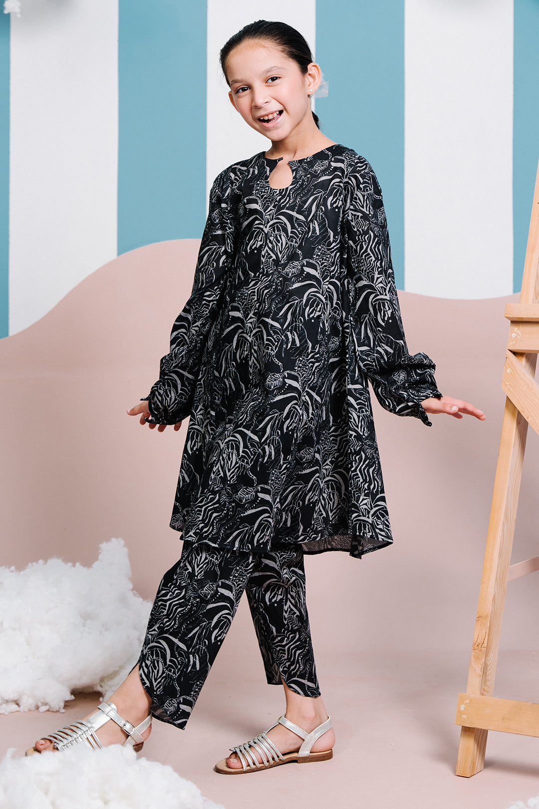 Zellbury Girls | 2 Piece Lawn | Kurta Trouser - 2456 -  Zellbury Girls Essential Pret - Original Designer Dress - House of Maryam