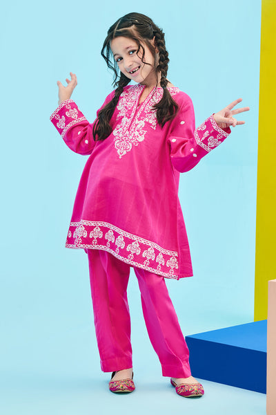 Zellbury Girls | 2 Piece Lawn | Embroidered Kurta Trouser - 2464 -  Zellbury Girls Essential Pret - Original Designer Dress - House of Maryam