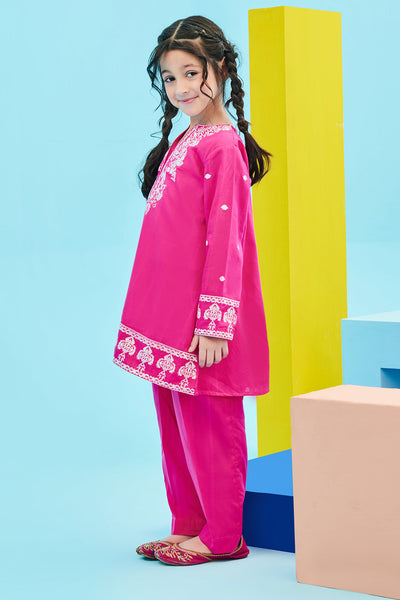 Zellbury Girls | 2 Piece Lawn | Embroidered Kurta Trouser - 2464 -  Zellbury Girls Essential Pret - Original Designer Dress - House of Maryam