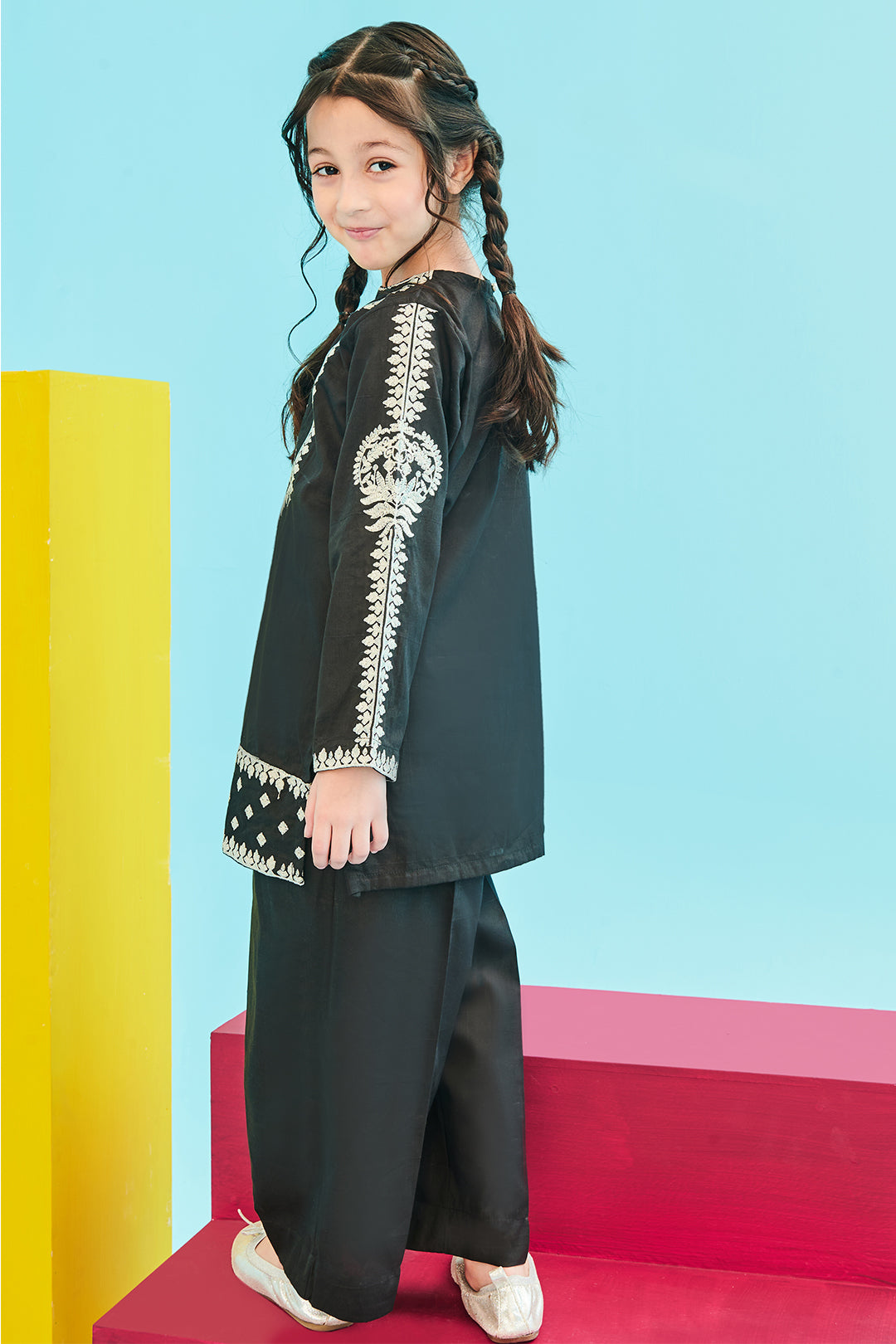Zellbury Girls | 2 Piece Lawn | Embroidered Kurta Trouser - 2466 -  Zellbury Girls Essential Pret - Original Designer Dress - House of Maryam
