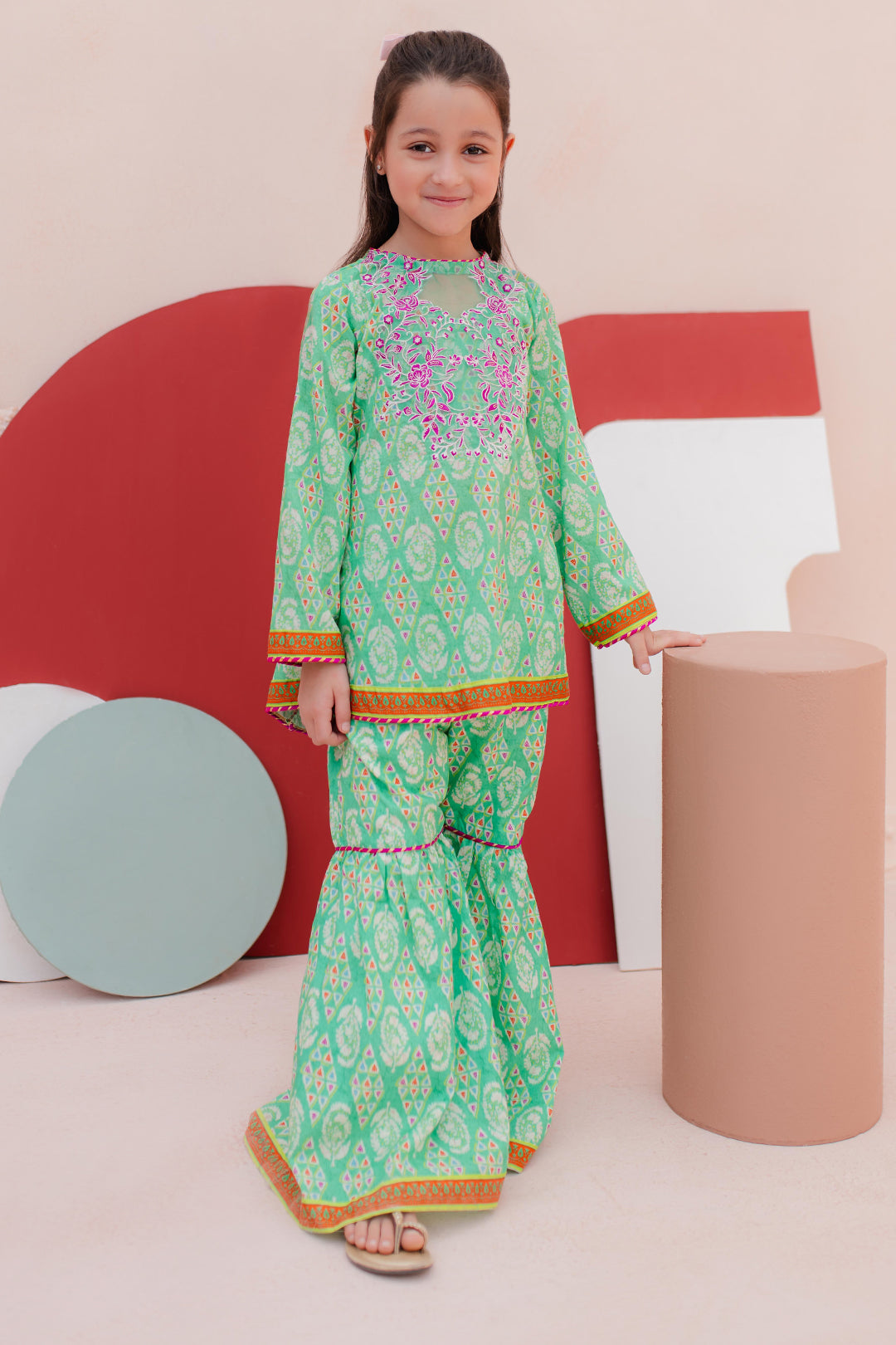 Zellbury Girls | 2 Piece Lawn | Embroidered Kurta Trouser - 2469 -  Zellbury Girls Essential Pret - Original Designer Dress - House of Maryam